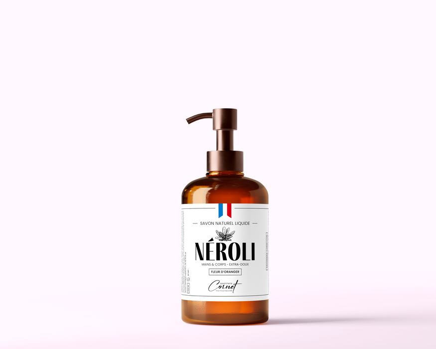Savon naturel liquide : Néroli (fleur d'oranger) - Savonnerie Cornet