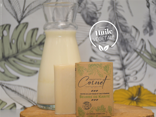 Savon Beurre de Karité au lait frais et cru d'ânesse. - Savonnerie Cornet