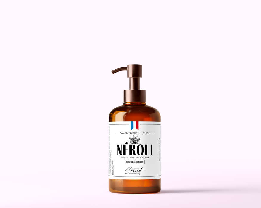 Savon naturel liquide : Néroli (fleur d'oranger)